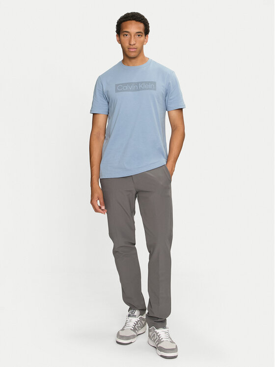 Calvin Klein Calvin Klein T-shirt Striped Logo K10K113590 Plava Regular Fit