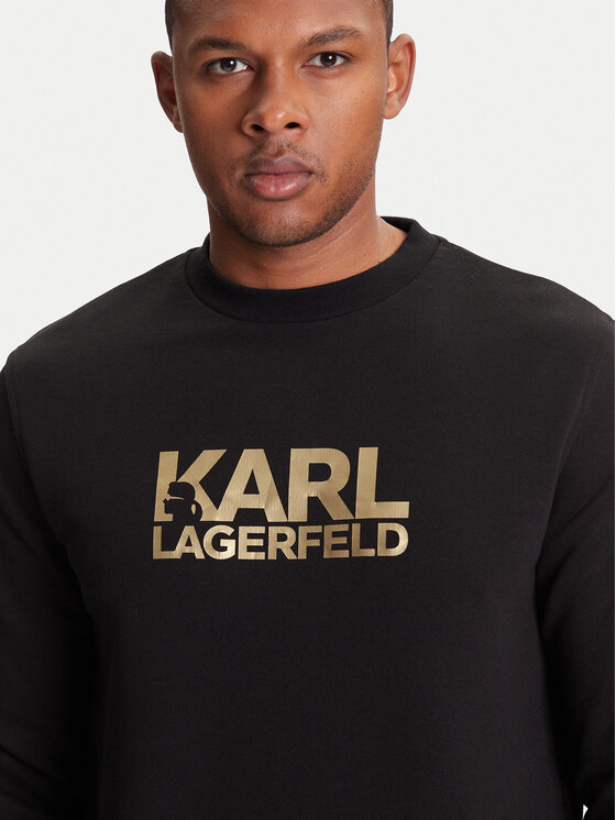 KARL LAGERFELD KARL LAGERFELD Pulóver 705091 553917 Fekete Regular Fit