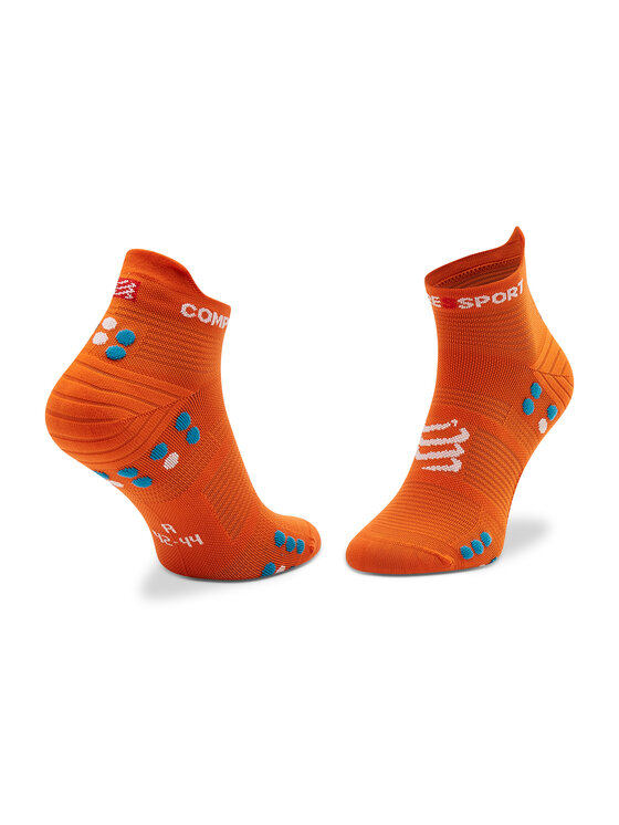 Compressport Compressport Skarpety wysokie unisex Pro Racing Socks V4.0 Run Low XU00047B_410 Pomarańczowy