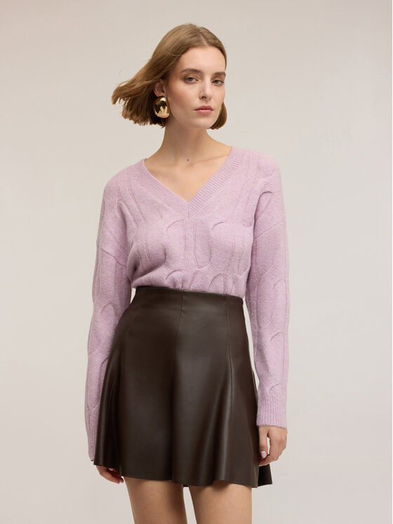 Motivi Motivi Cardigan M029W003702N009 Viola Regular Fit