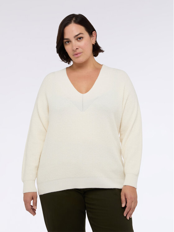 Fiorella Rubino Fiorella Rubino Maglione M031E002017N021 Bianco Regular Fit