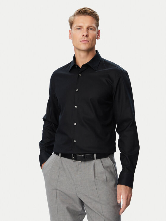BOSS BOSS Särk H-Hank-K-C1-261 50560628 Must Slim Fit