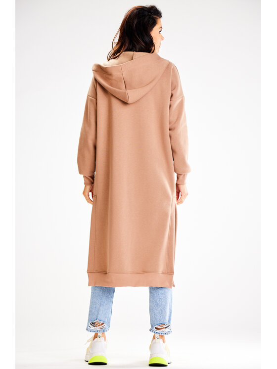 Awama Awama Bluza A613 Beżowy Basic Fit