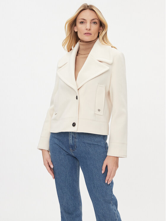 Please Please Demisezoninė striukė K493OBAIOC Smėlio Regular Fit