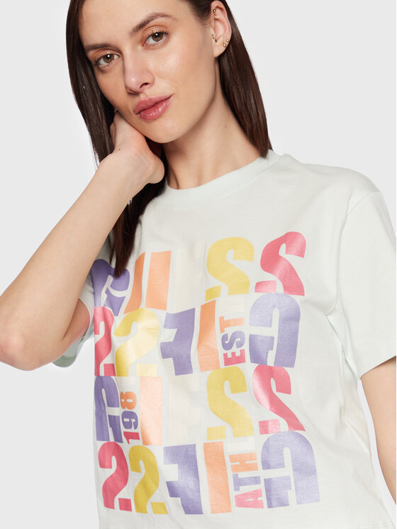 T-shirt Edwina V3GI08 I3Z14 Verde Regular Fit