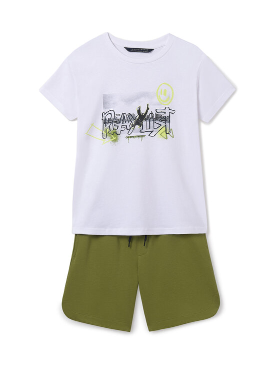 Komplet t-shirt i spodenki Mayoral, Rozmiar 10Y, Zielony, 6683