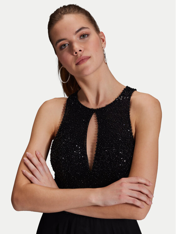 Hey Kyla Hey Kyla Abendkleid 5AI053HK Schwarz Regular Fit