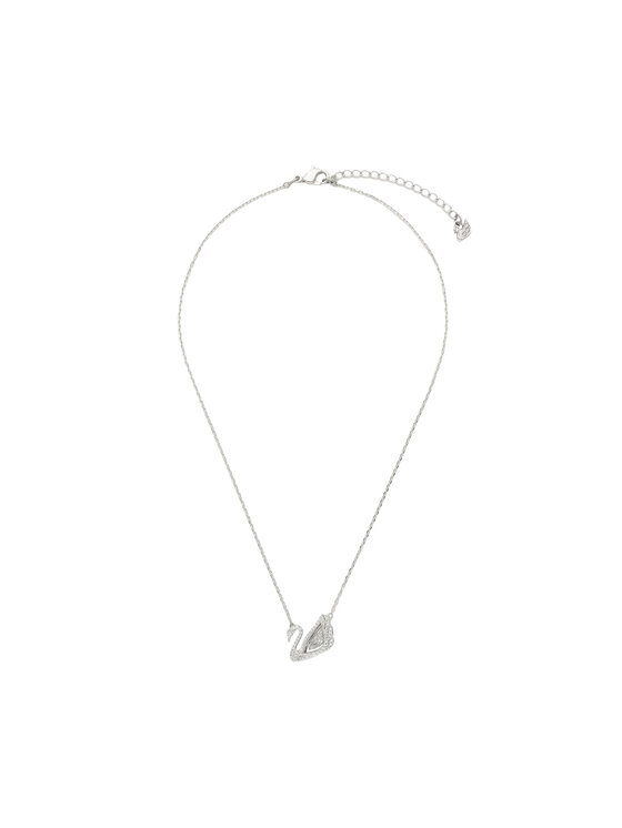 Swarovski Swarovski Ogrlica Dancing Swan 5514421 Srebrna
