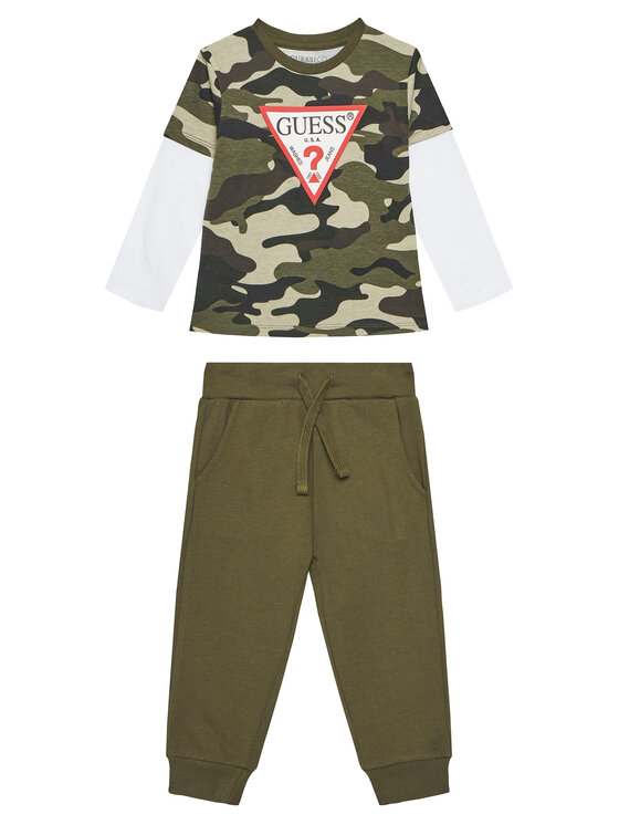 Guess Guess Dětský komplet N5YG00 K8HM4 Khaki Regular Fit