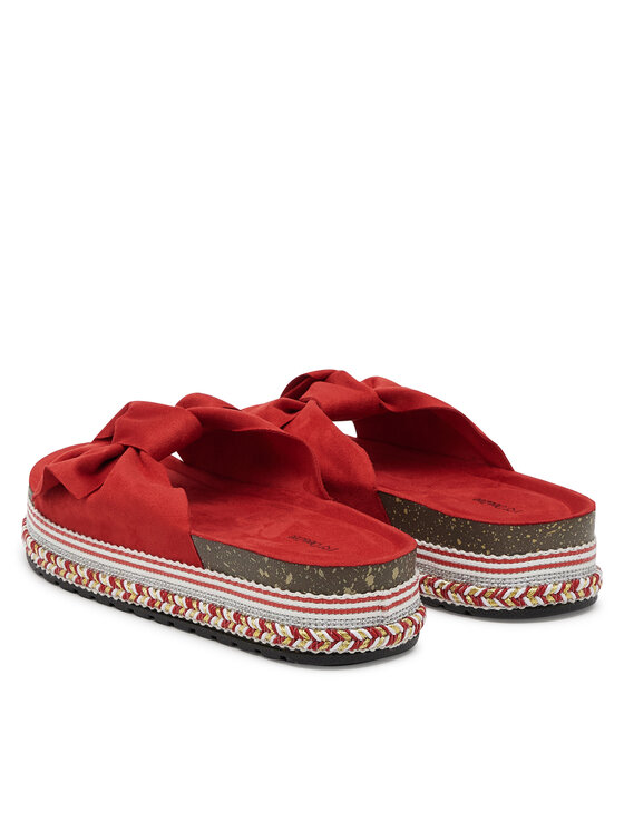 DeeZee DeeZee Klapki E2050-3 Czerwony