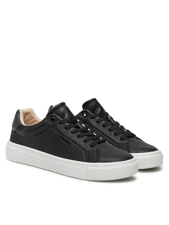 Calvin Klein Calvin Klein Sneakersy Cupsole Lace Up W/Ml HW0HW02288 Czarny