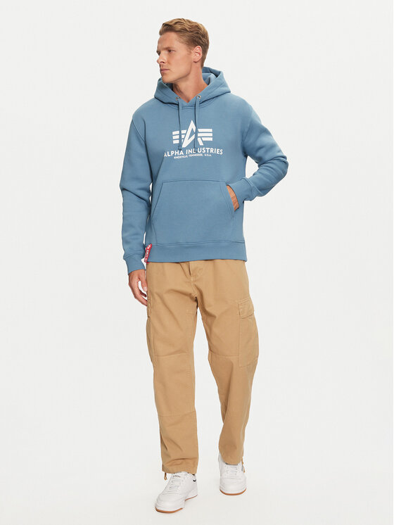 Alpha Industries Alpha Industries Majica dugih rukava 178312 Plava Regular Fit