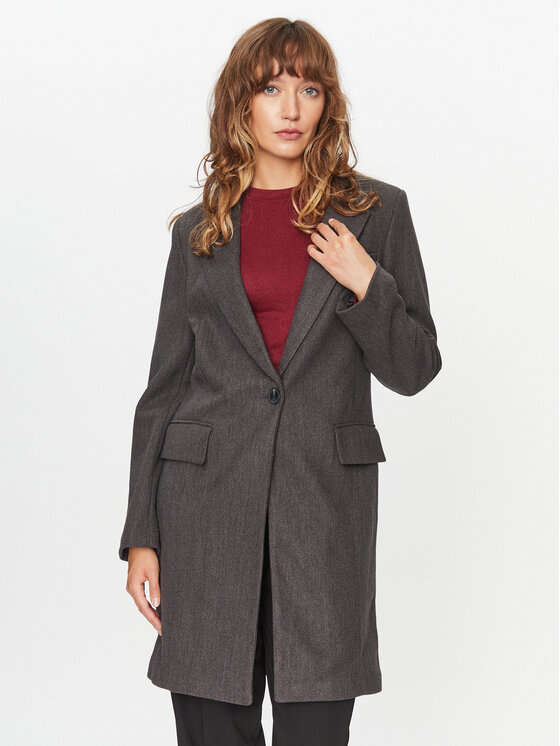 ONLY ONLY Átmeneti kabát Nancy 15292832 Szürke Regular Fit