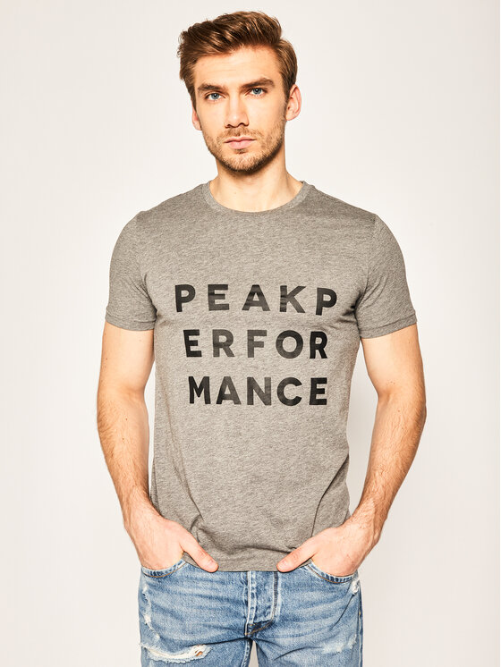 Peak Performance T-Shirt Ground G66064028 Szary Regular Fit
