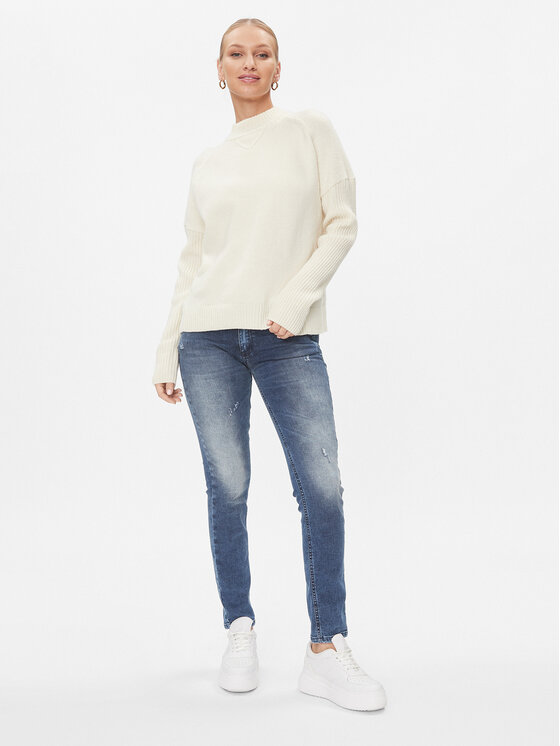 Please Please Jeansy P01DYR7DIX Modrá Slim Fit