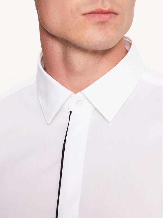 Camicia 50484505 Bianco Slim Fit