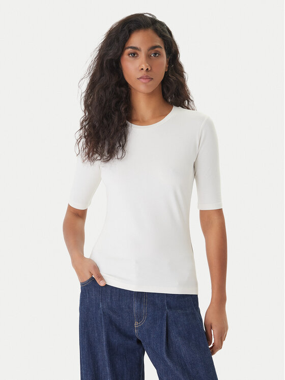 HUGO HUGO Marškinėliai Darnelia 50515019 Écru Slim Fit