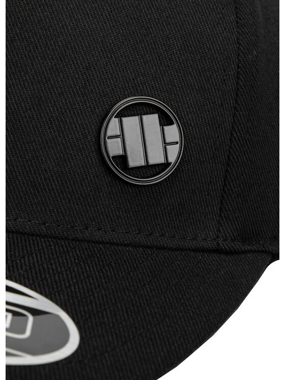 PITBULL PITBULL Czapka z daszkiem Czapka Snapback 3D Metal Logo uniwersalny Czarny