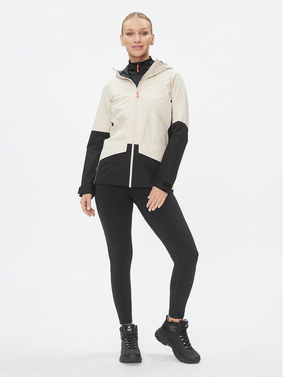 Salewa Salewa Pohodna jakna Puez GTX 2L 28506 Écru Regular Fit