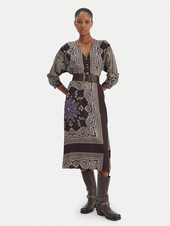 Liu Jo Liu Jo Ежедневна рокля MF5394 TS117 Кафяв Regular Fit