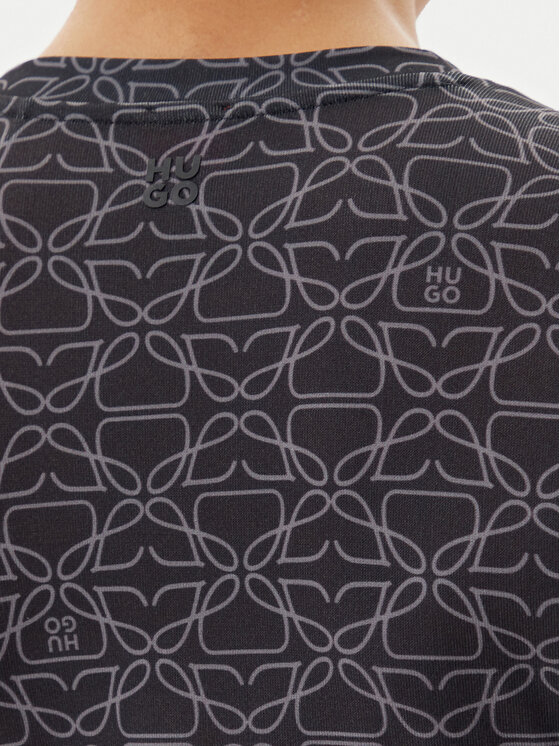HUGO HUGO Bluzka Diralina_10 50542422 Czarny Slim Fit
