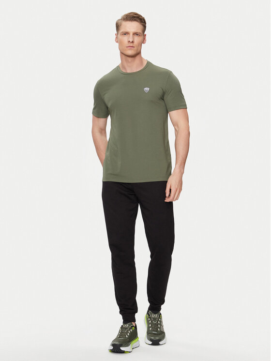 EA7 Emporio Armani T-Shirt 8NPT16 PJRGZ 1846 Zielony Regular