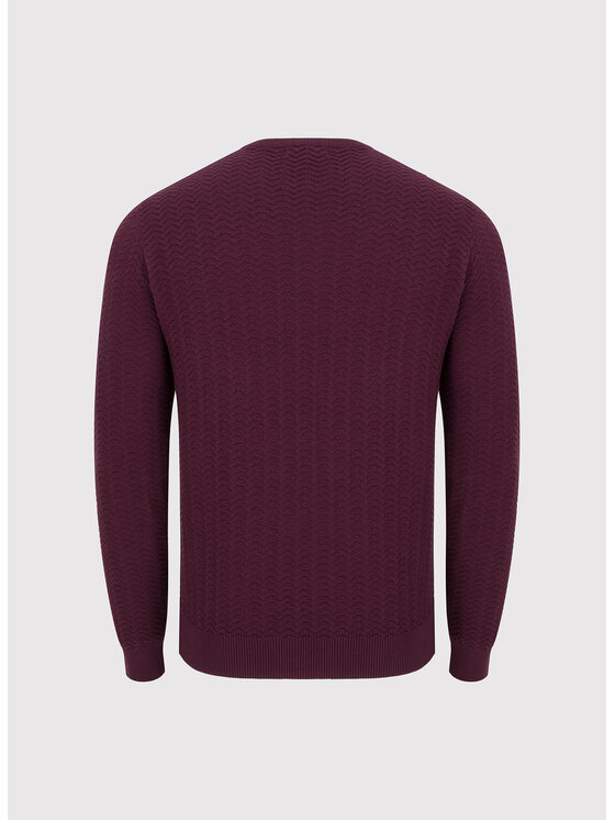 Pako Lorente Pako Lorente Sweter P24WF-2X-006 Bordowy Classic Fit