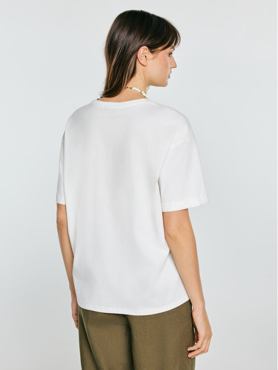 BIG STAR BIG STAR T-Shirt LIKA Biały Comfort Fit