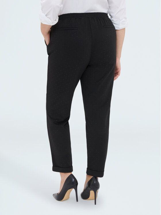 Fiorella Rubino Fiorella Rubino Spodnie materiałowe P872L002484N033 Czarny Regular Fit