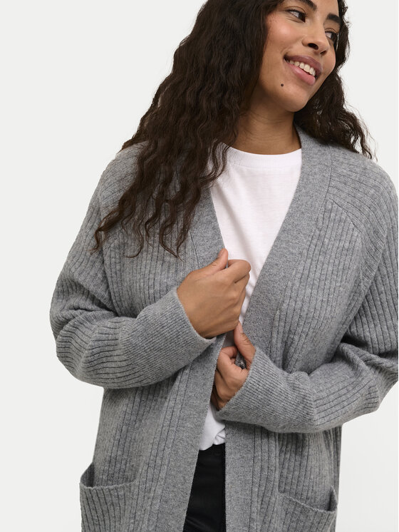Kaffe Kaffe Strickjacke Rinya 10508958 Grau Regular Fit