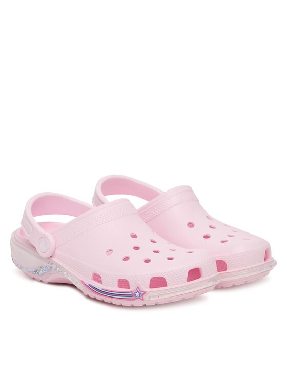 Crocs Crocs Klapki Star Sparkle Shaker Clog 211609 Różowy
