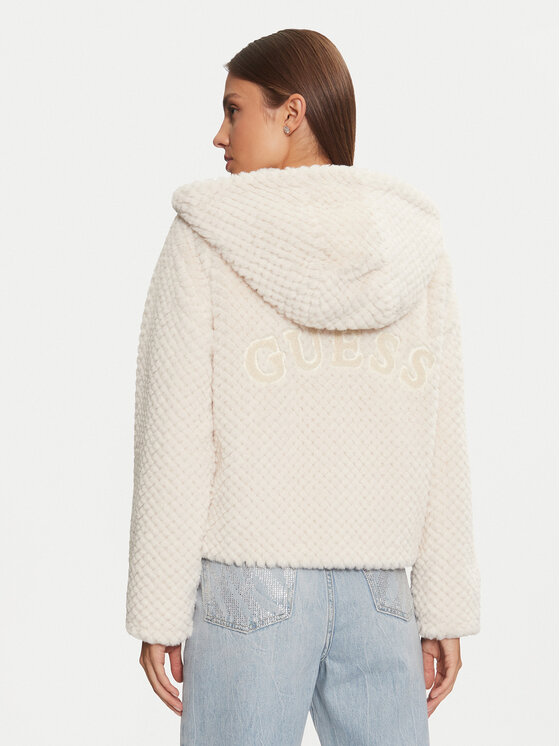 Guess Guess Pelzmantel W3BL50 WFSD0 Grau Regular Fit