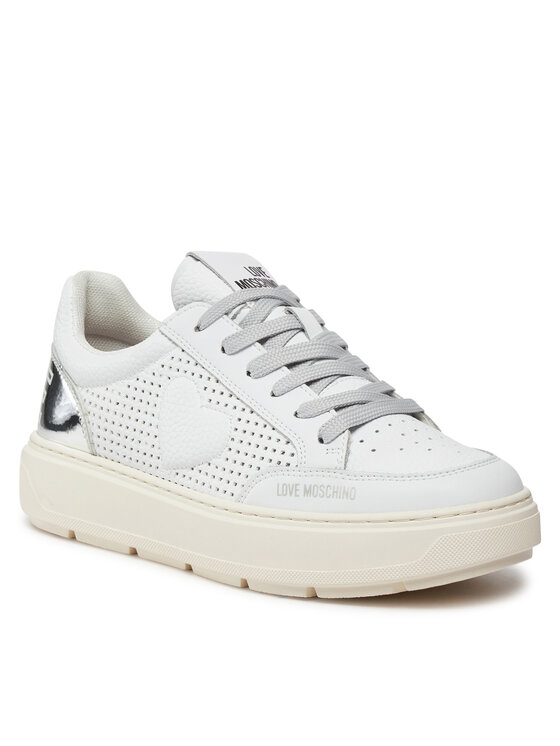 LOVE MOSCHINO LOVE MOSCHINO Sneakersy JA15274G1IJC410C Biela