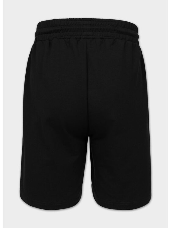 PITBULL PITBULL Szorty sportowe TAPE PARKER Czarny Regular Fit