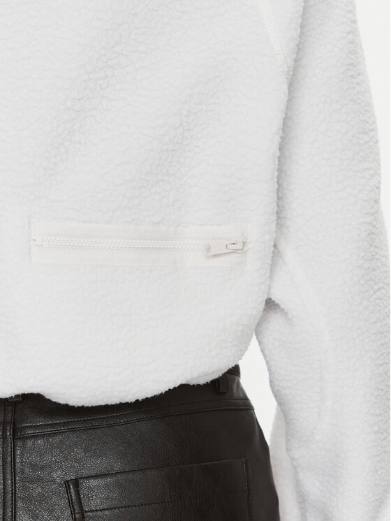 Calvin Klein Performance Calvin Klein Performance Полар 00GWF3W327 Бял Relaxed Fit