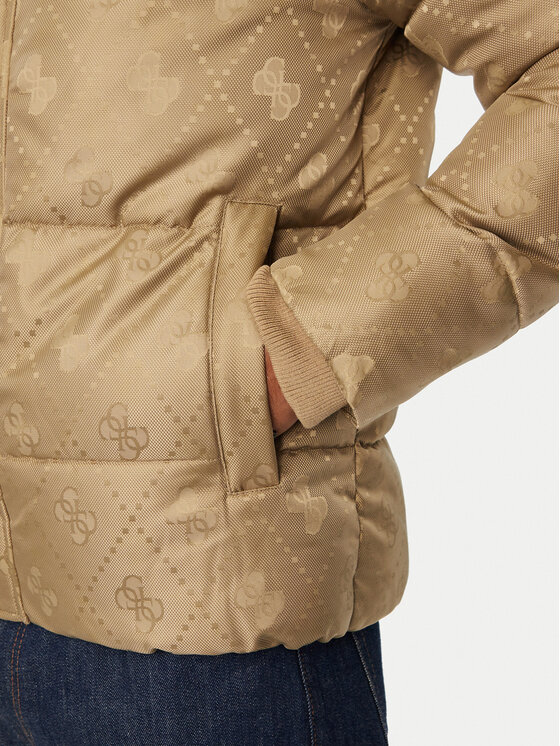 Guess Guess Geacă de iarnă M6BL43 W4155 Bej Regular Fit