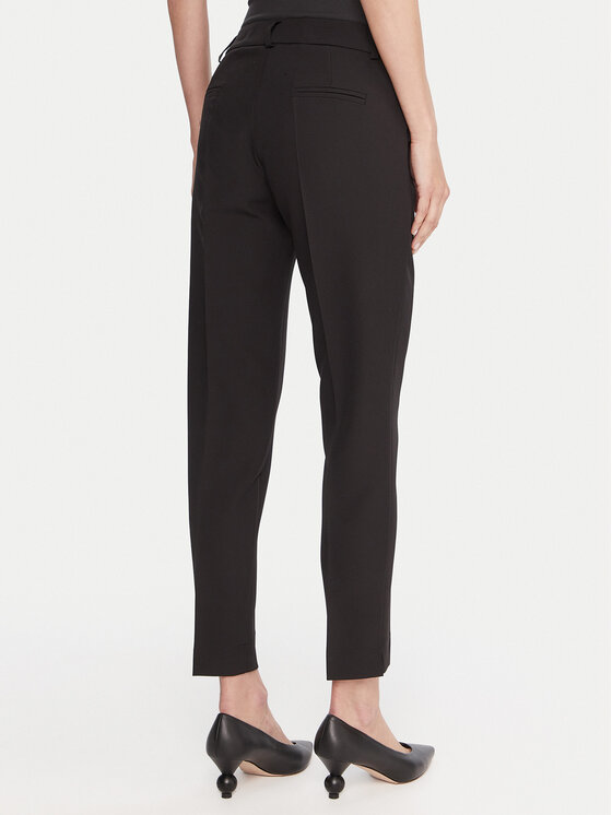 Maryley Maryley Pantaloni din material 25IB52Z/M17/43NE Negru Regular Fit