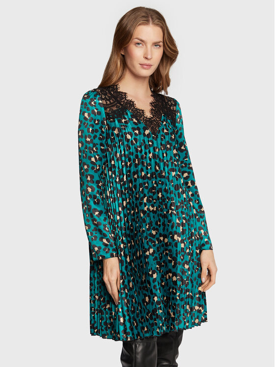 Nissa Vsakodnevna obleka RC13349 Zelena Regular Fit
