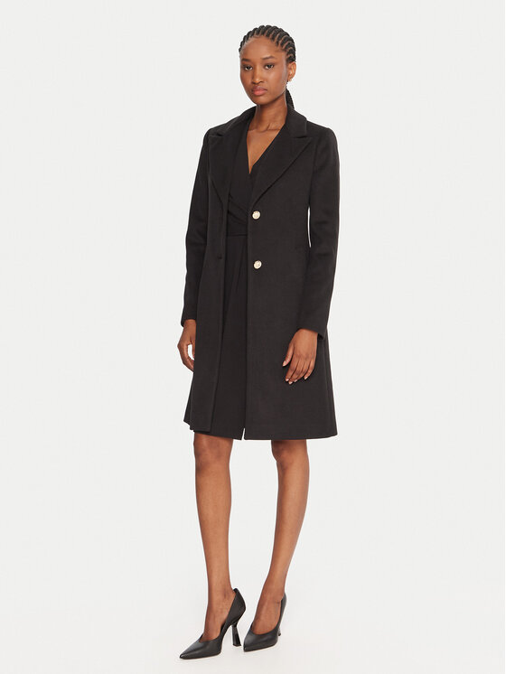 Rinascimento Rinascimento Übergangsmantel CFC0126117003 Schwarz Regular Fit