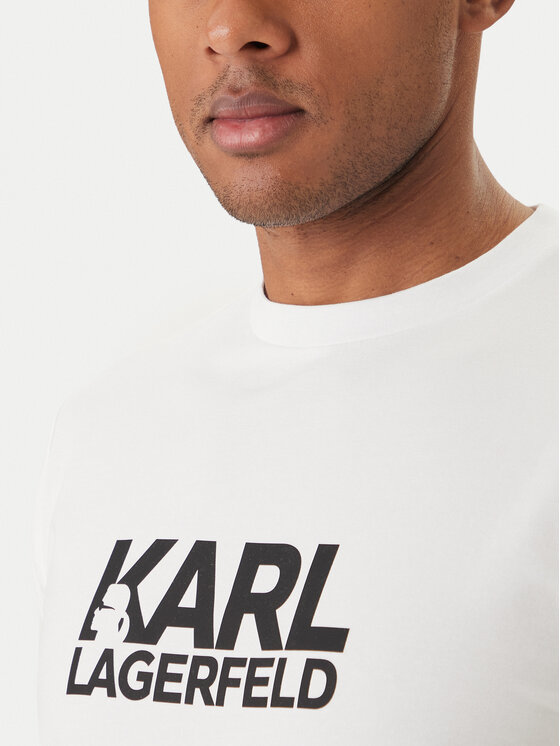 KARL LAGERFELD KARL LAGERFELD Majica 755780 500235 Bela Regular Fit
