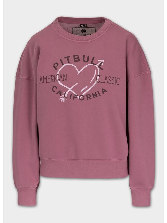 PITBULL PITBULL Bluza MANZANITA HEART Różowy Regular Fit