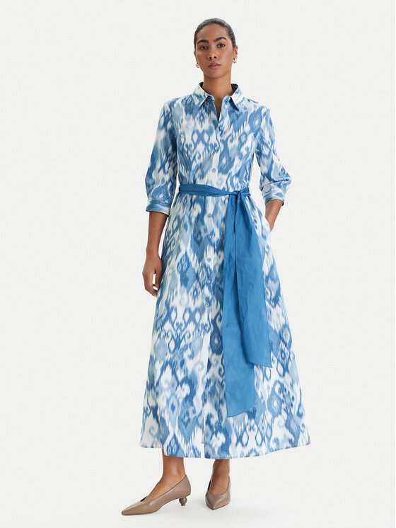 Luisa Spagnoli Luisa Spagnoli Φόρεμα πουκάμισο Palato 542965 Μπλε Regular Fit