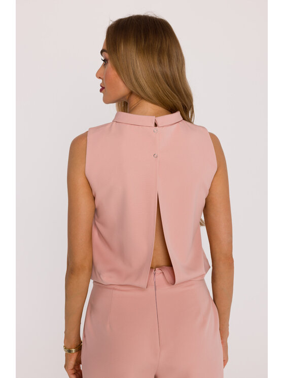 Made of Emotion Made of Emotion Kombinezon M382 Różowy Wide Leg