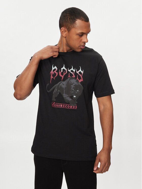 Boss T-shirt TeePantera 50510223 Crna Regular Fit