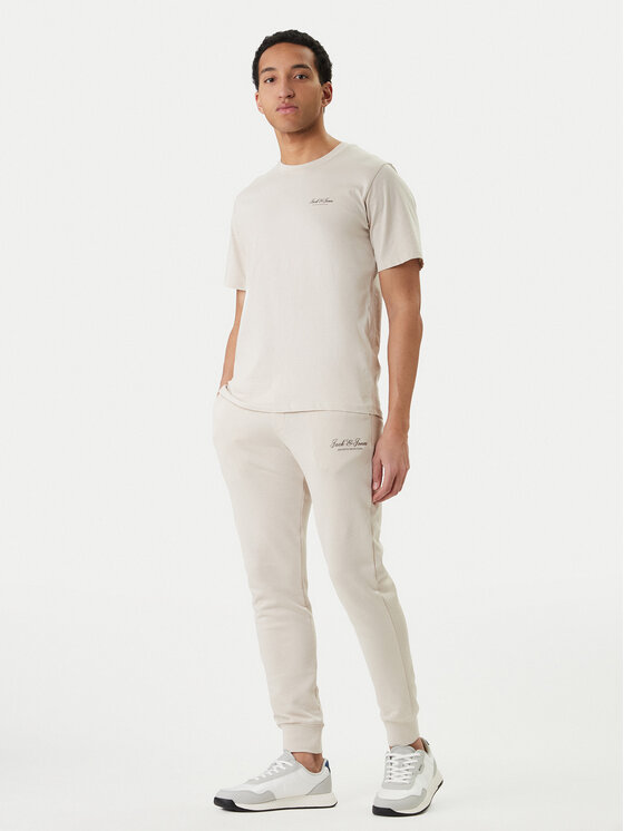 Jack & Jones Tricou Earchive 12297641 Bej Regular Fit