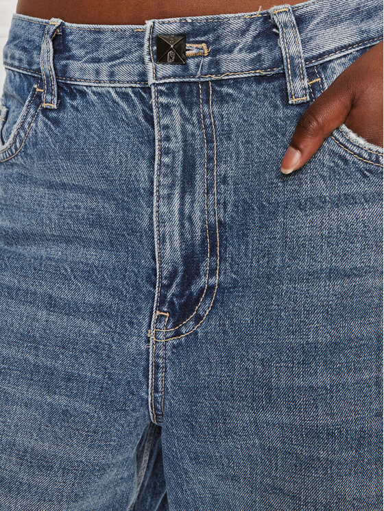 Liu Jo Liu Jo Jeans hlače UF4204 D4854 Modra Wide Fit