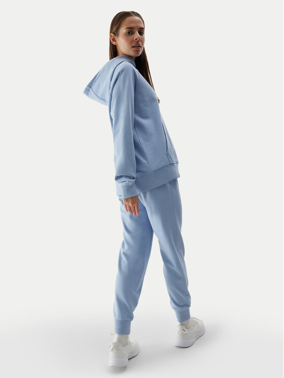 4F 4F Pantaloni da tuta 4FWSS24TTROF606 Celeste Regular Fit