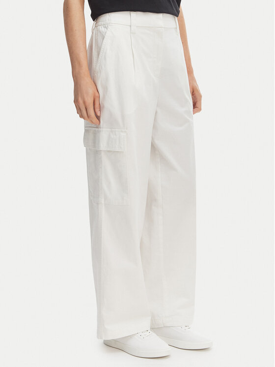 Calvin Klein Jeans Calvin Klein Jeans Cargo nadrág LV047F623G Ekru Relaxed Fit