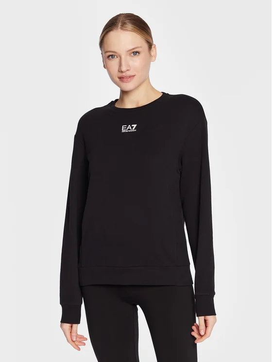 EA7 Emporio Armani Sweatshirt 3RTM08 TJPWZ 1200 Schwarz Regular Fit