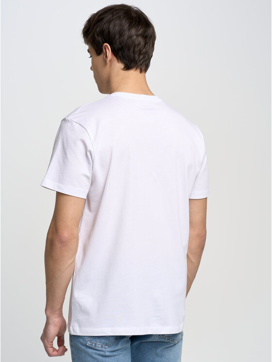 BIG STAR BIG STAR T-Shirt bruno_101 Biały Basic Fit